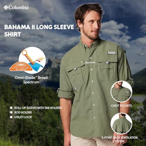 Columbia Mens Bahama II Long Sleeve Shirt