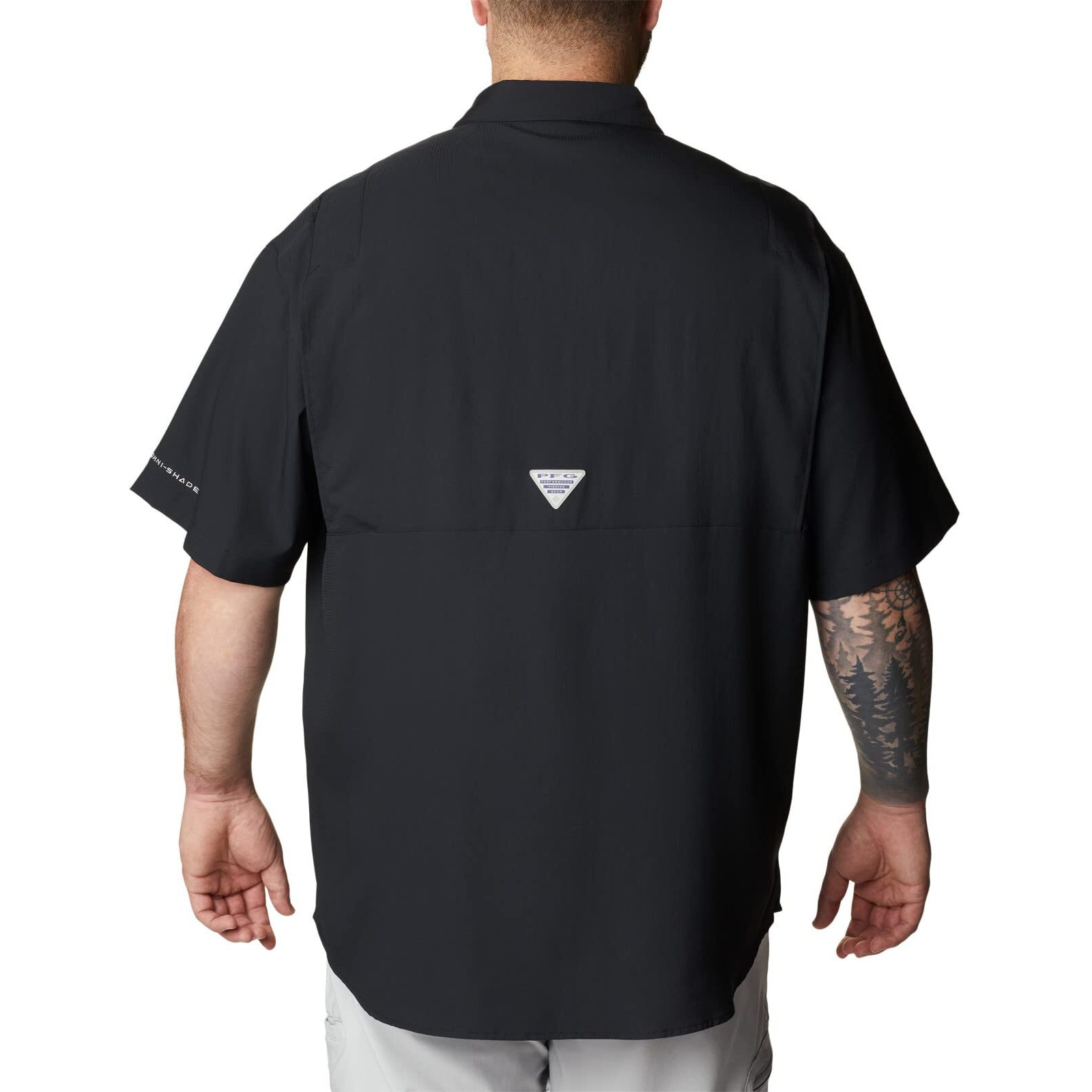 Columbia Mens Tamiami II Short Sleeve Shirt, Black, S