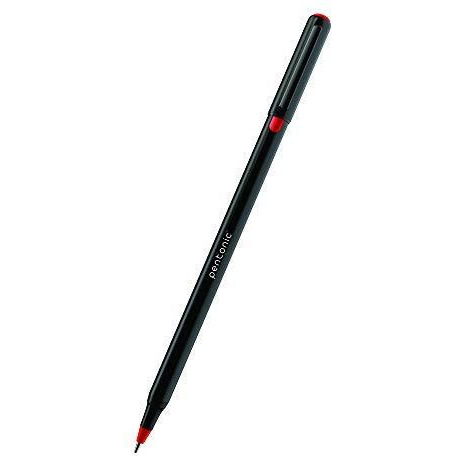Pentonic 0.7 mm Ball Point Pen Box Pack | Black Body | Red Ink | Set of 10 Pens x 2 Packs