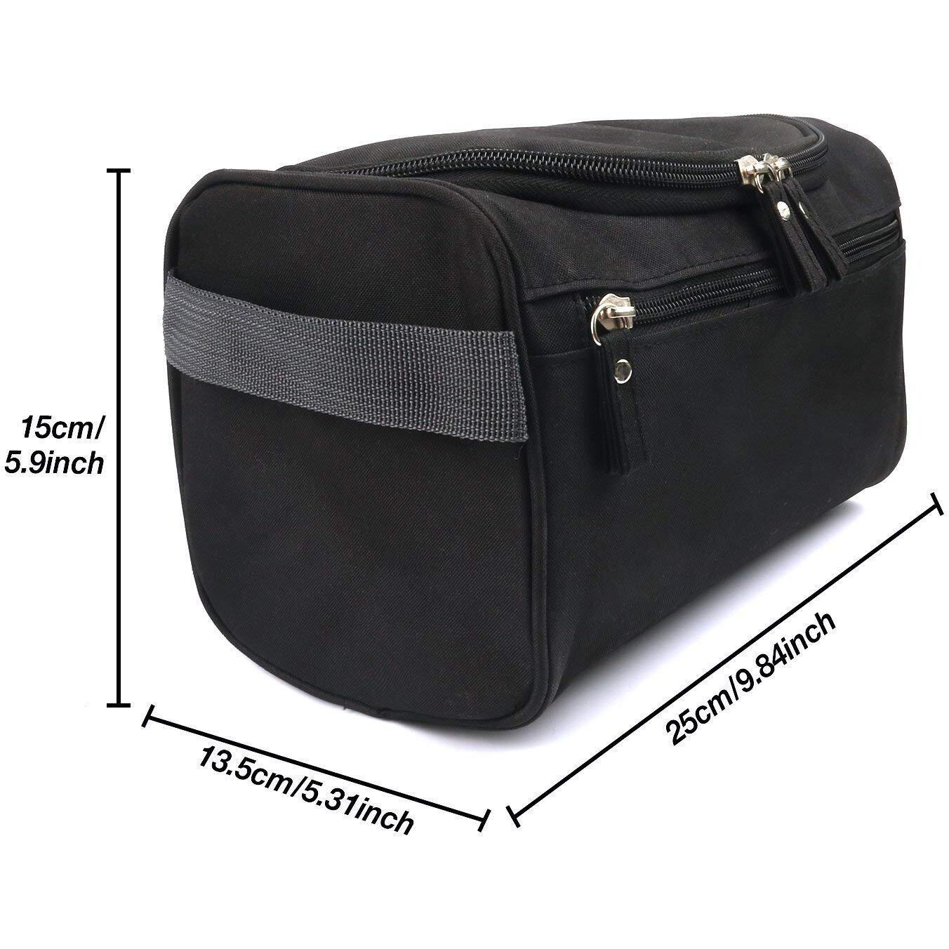 ALWAFLI Hanging 10 Cms Travel Toiletry Bag for Men and Women Waterproof Drop Kit Packing Organizer for Travel Essentials Bathroom Shower Bags with Hook(Color May Vary)