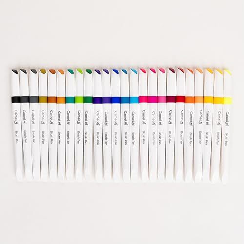 Camlin Brush Pens|24 Shades|Multicolor