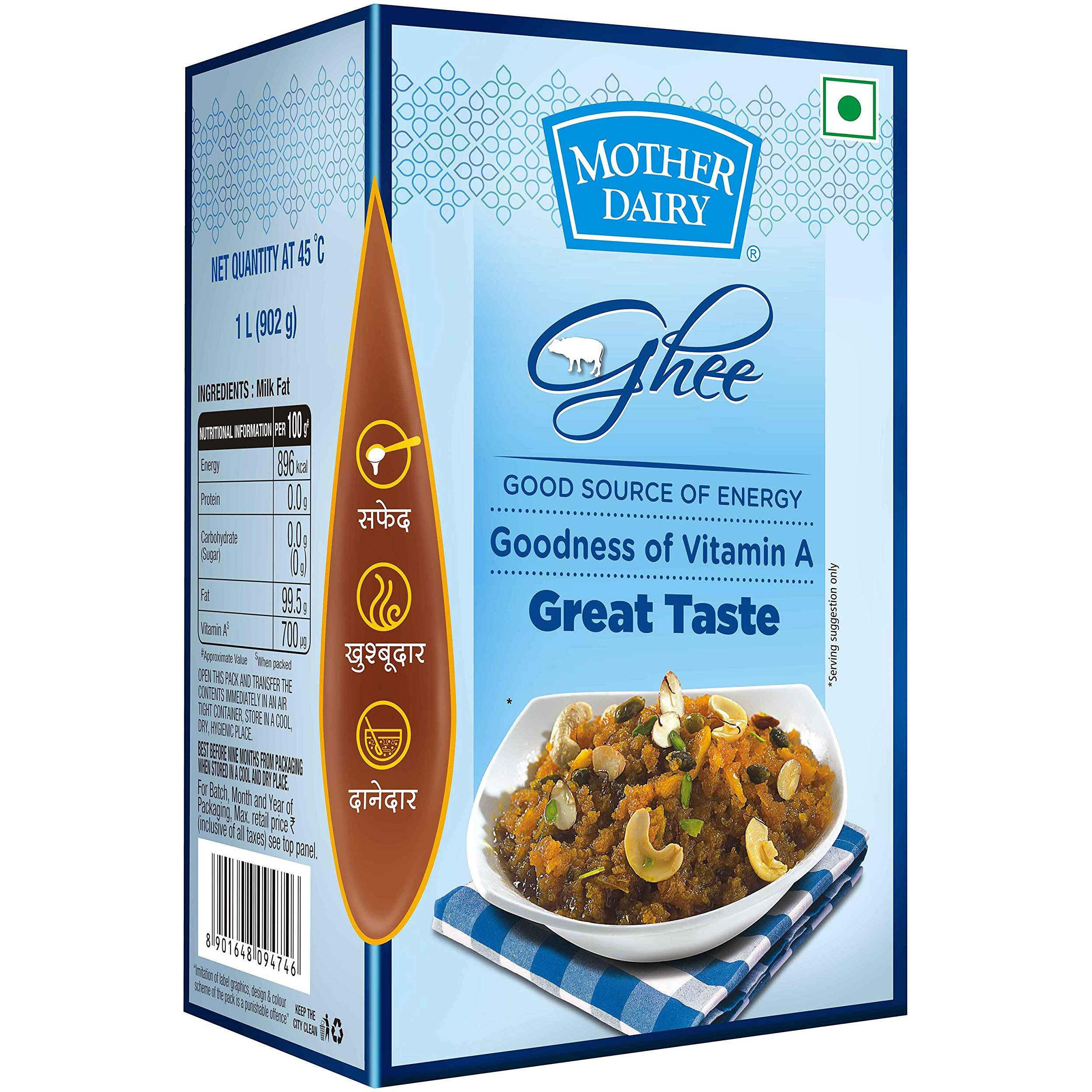 Mother Dairy Pure Healthy Ghee, 1 Litre
