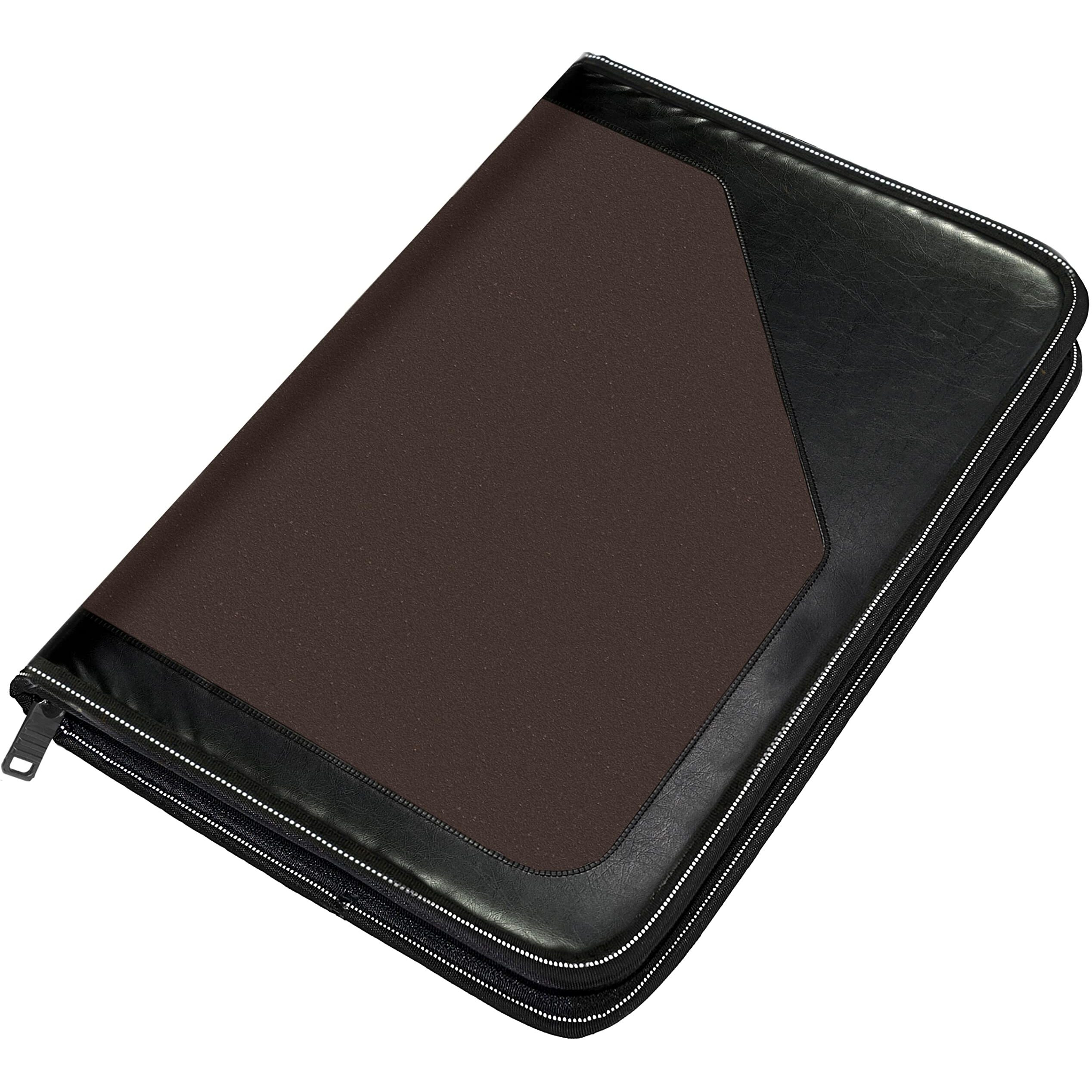 Storite PU Leather Multipurpose 24 File Sleeve A4 Professional Files and Folders, Certificate, Legal Size Documents Holder for Home, Office, School (38 * 26cm)-Dark Brown