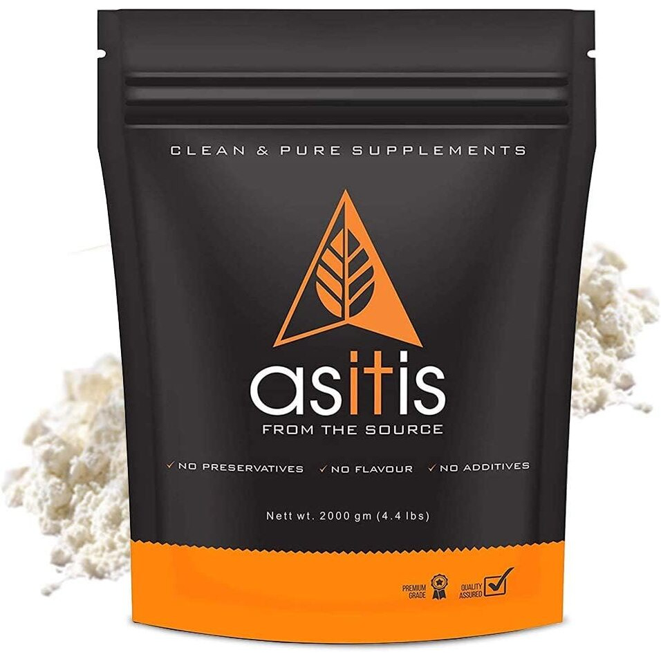 AS-IT-IS Nutrition Whey Protein Isolate 90% - 2 kg | Protein 27g & BCAA 5.9g per serving