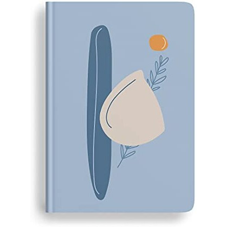 FACTOR NOTES Hardbound Notebook 100 GSM|A5|3 Bookmarks|200 Pages|Inner Pocket|Dot-Grid (The Blue Sunset)