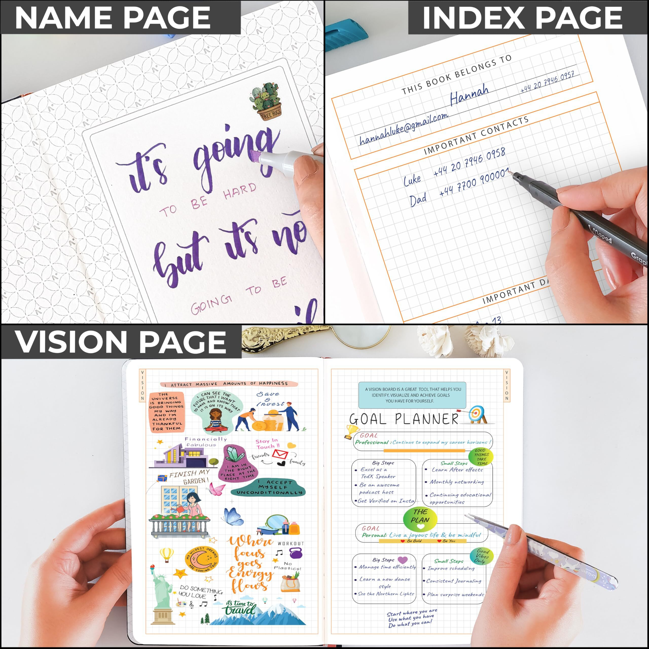NEORAH  A5 - 2025 |512 Pages | DAILY ACCOMPLISH Planner -HARD COVER | Includes Dated Yearly Layout | Monthly Layout |Weekly + 24hrs Hourly Layout | 365 Daily Journal Pages | 12 Month Budget | 12 Month Habit Tracker Wheel | Track Goals | Things to Do | Health | Priorities | Affirmations | Accomplishments | Gratitude Journal -12 Month Productivity Pro Planner Diary with Dates Size (21.0 x 14.8 cm) | (Orange) [STICKERS SOLD SEPERATELY]