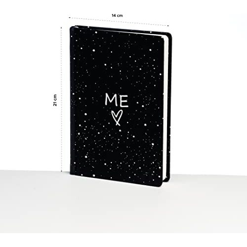 FACTOR NOTES Hardbound Notebook 100 GSM|A5|3 Bookmarks|200 Pages|Inner Pocket|Dot-Grid (Me)