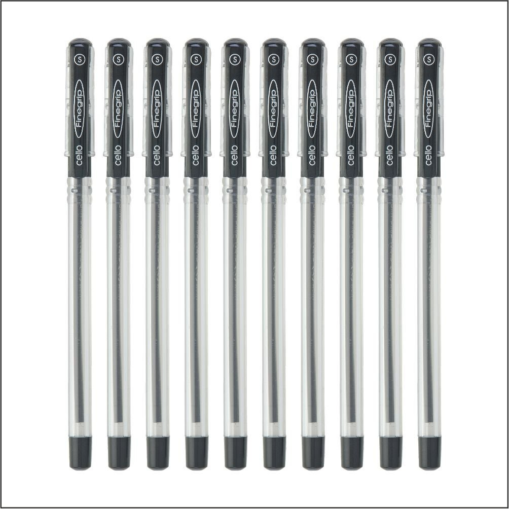 Cello Finegrip Ballpen - Pack of 250 (Black - Pouch Packing)