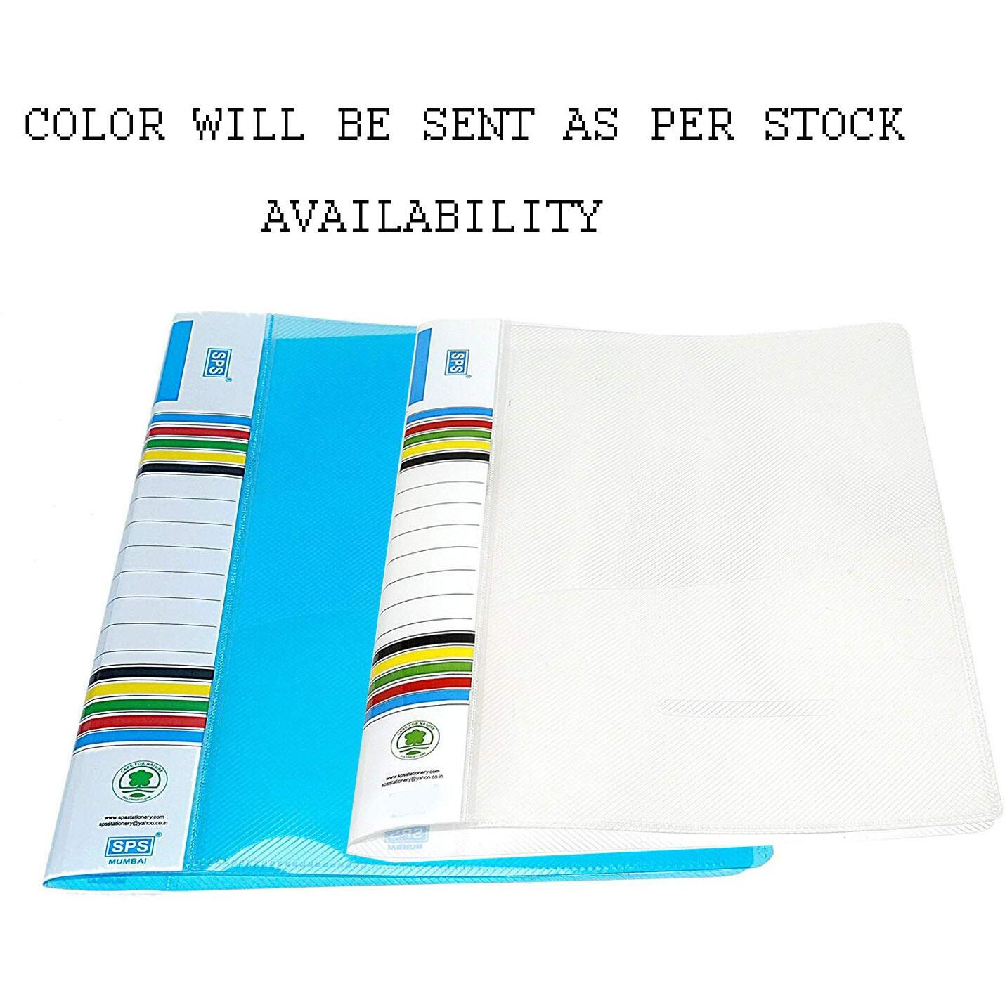 GreatDio 10 Pcs Transparent File Folder Case, A4 Size Presentation File/Report File Super Line Transparent Report File with Credit Card Holder/ATM Card Holder12 Slot Holds Upto 24 Cards