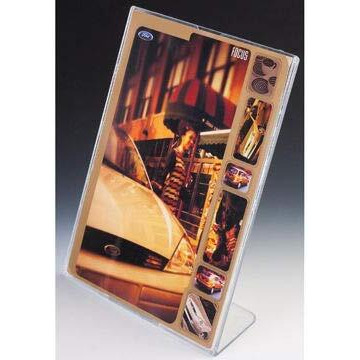 BIGMALL Acrylic Sign Display Portrait 4 pieces (A6/102x148 mm, Clear 4X6 -inch, Pack of 4, 3MM Acrylic Material)