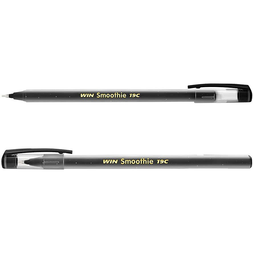 WIN Smoothie Ball Pens | 60 Pens (20 Blue Ink, 20 Black Ink & 20 Red Ink) | Colourful Sparkle Body | Use and Throw Pens | For One Time Use | Smooth Flow of Ink | Pens for Writing | Office Stationery