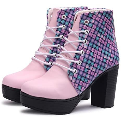 FASHIMO Stylish Casual Boots for Women s and Girls PN25-Pinkk-37