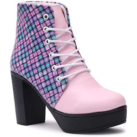 FASHIMO Stylish Casual Boots for Women s and Girls PN25-Pinkk-37