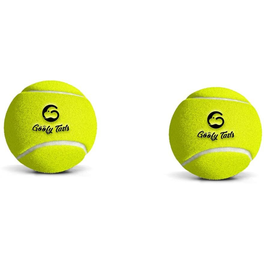 Goofy Tails Tennis Dog Ball Dog Toys | Combo of Tennis Ball for Dog| Non Squeaky Toys for Dogs |Dog Toy Ball| Dog Chew Toys| Balls for Dogs (Light Green, Pack of 2)