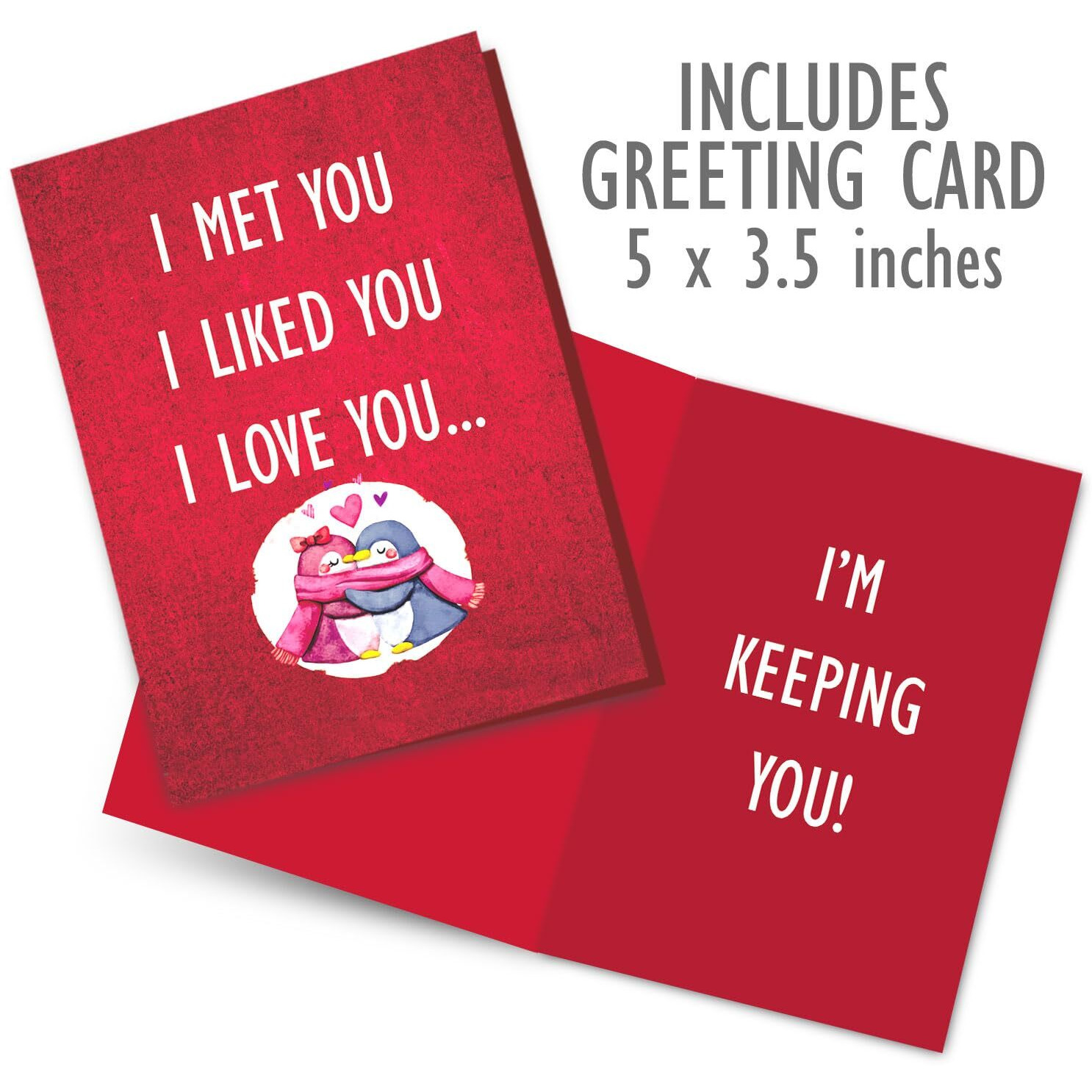exciting Lives -Romantic Love Cards - Gift for Valentine s Day, Anniversary, Birthday, Sorry, Love, Romance, Care - for Girlfriend, Boyfriend, Husband, Wife - Set of 8 Cards