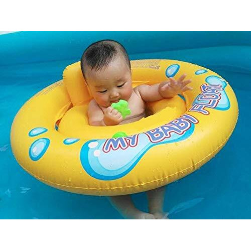 Royals Swimming Stuff for Kids (Baby Floats Yellow) | Swim Float | Swim Ring | Swim Tube | Pool Accessories | Swim Gears for Kids |