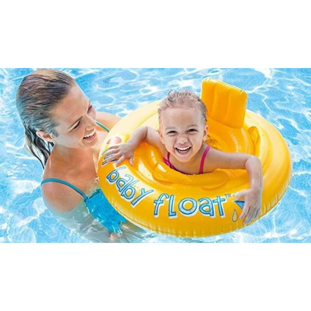 Royals Swimming Stuff for Kids (Baby Floats Yellow) | Swim Float | Swim Ring | Swim Tube | Pool Accessories | Swim Gears for Kids |