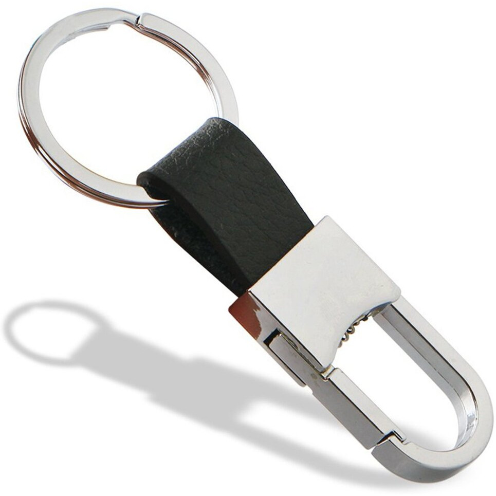 EXKOKORO Premium Soft Car Leather Keychain Key Holder/Organizer For Men Women (2-PACK) | brown