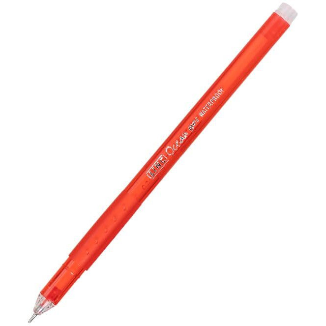 Linc Ocean 0.55mm Classic Gel Pen | Red Ink, Pack of 30