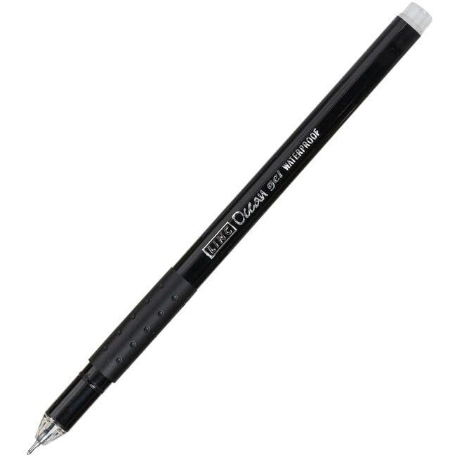 Linc Ocean 0.55mm Classic Gel Pen | Black Ink, Pack of 30