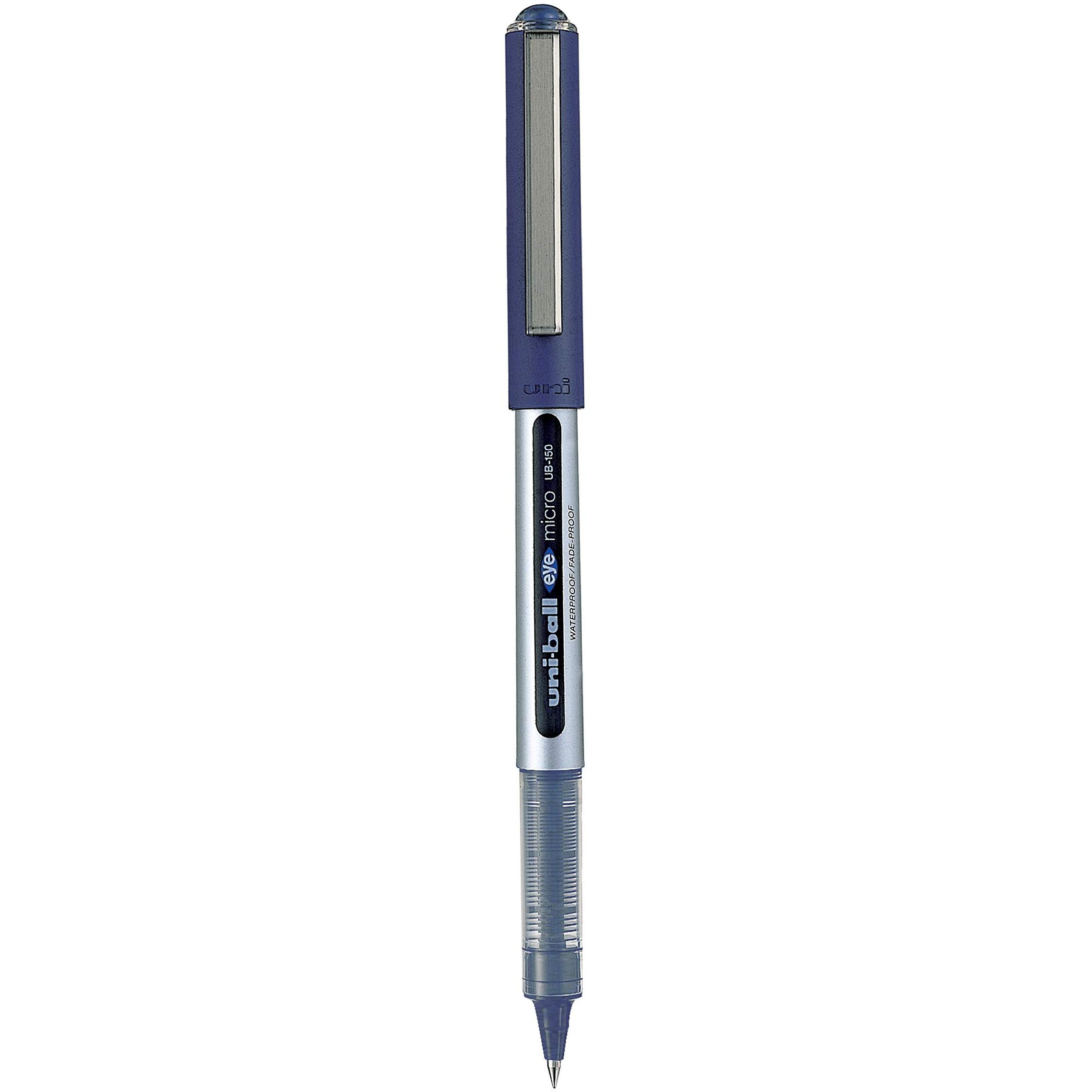 uni-ball Eye UB150 0.5mm Roller Ball Pen | Blue, Black, Red & Green Ink, Pack of 12