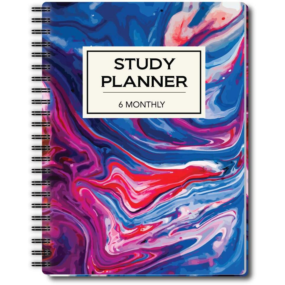Nourish A5 Study Planner for 6 Months Undated Hardcover, A Must Have for Students