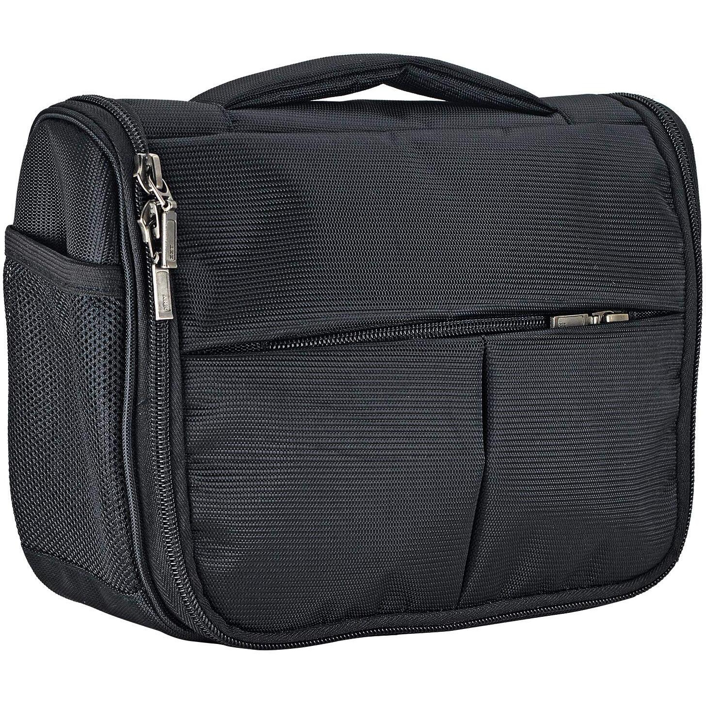 FATMUG Travel Toiletry Kit Organizer Bag Hanging Dopp Kit For Men - Cosmetics Pouch For Women - Black - 10 Cm, M