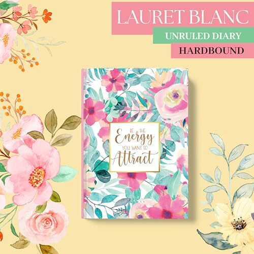 LAURET BLANC Hardcover 120 GSM Unruled Notebook Diary Journal- A5 Size, 150 Plain Pages (Style 10)