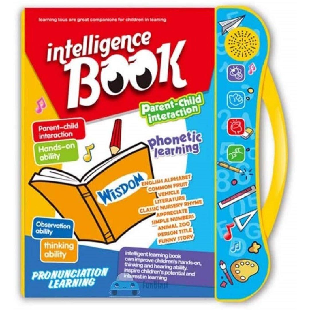 FunBlast Interactive Children Book -Musical English Educational Phonetic Learning Book for 3 + Year Kids, Boys, Toddlers (Multicolor) (Intelligence Book)