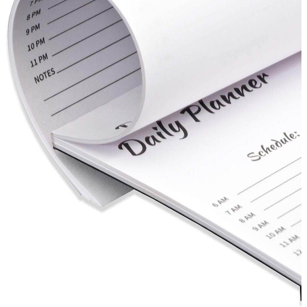 COI Daily to DO List Notepad| Desktop Planner PAD with Schedule, Meal and Water Intake Tracker, Reminder| Cute Home Office School Supplies |UNDATED 50 Sheets Each|Set of 2 Writing Pads