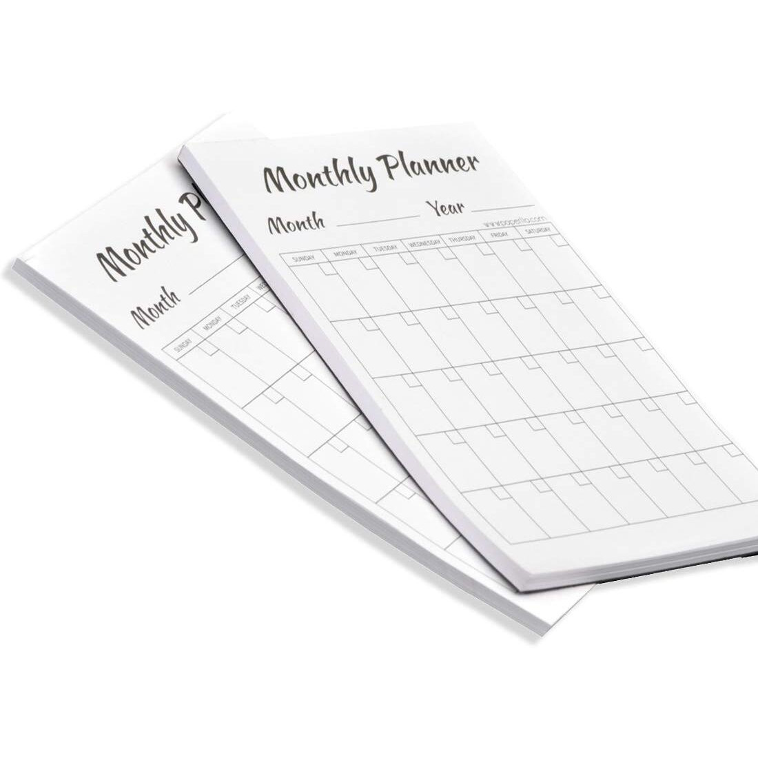 COI Monthly Planning Pads Easy Tear Off 50 Sheets PER PAD Set of 2 Writing Pads