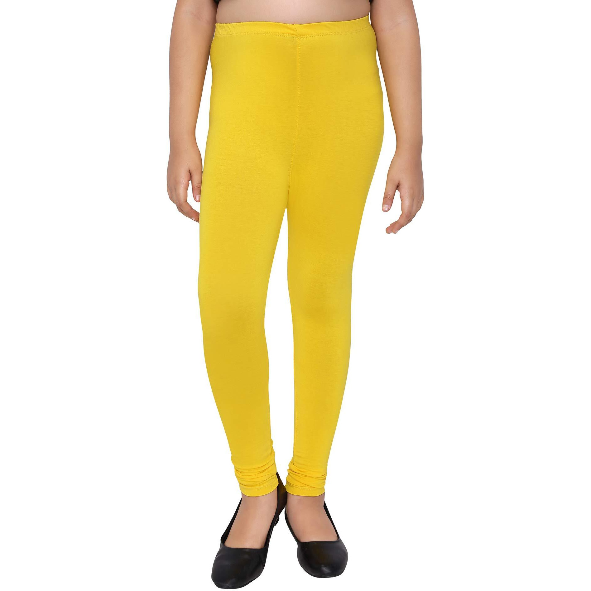 Robinbosky Premium Girls Yellow Leggings(2-3 Years(22), Banana)