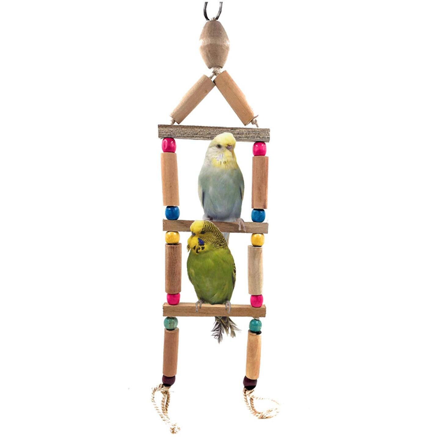 Jainsons Pet Products Bird Nest with Chewing Toys-Hanging Bird Cage Toys Suitable for Small Parakeets, Cockatiels, Conure, Finches, Budgie, Macaws, Parrots, Love Birds Combo Toys with Nest
