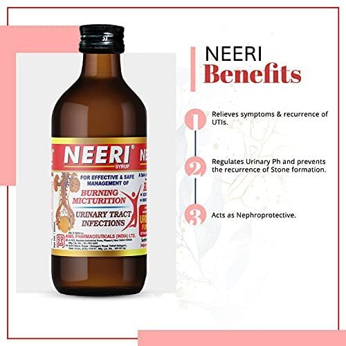 AIMIL NEERI Syrup for Kidney Health | Useful in Urinary Tract Infections (UTI) | 200 ML (Pack of 3)