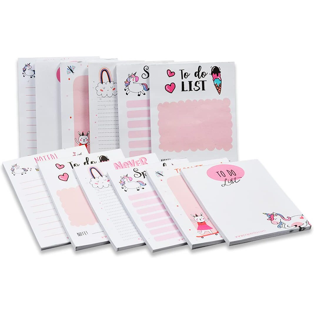 COI Collections to Do List Notepad, Blush Pinkl Tear-Off Pad, Memo Pad for Shopping Lists, Reminders, Appointments & Notes, Pack of 12