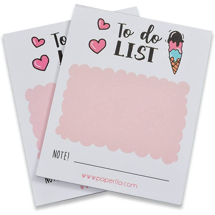 COI 4 Pieces Sticky Notes Pads Small to-Do List Notepad Planning Notes Sticky Notes for Grocery List, Shopping List, to-Do List, Reminders