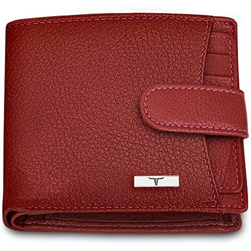 URBAN FOREST Oswald Red Leather Wallet for Men