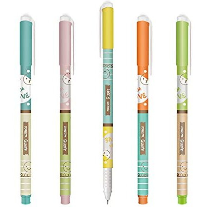TOTEM Quote Ball Pens | 30 Blue Ink Pens | Stylish & Cute Emoji Theme | Fragrance Ink | 0.7 mm Tip | Comfortable Grip | Pens for Writing | Perfect for Students