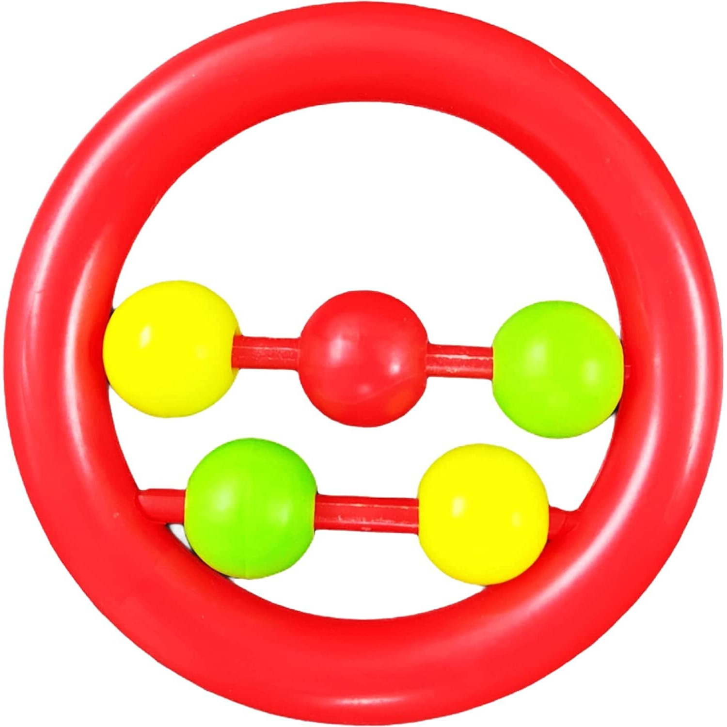 Little Innocents BPA-Free Non Toxic Toddler Baby Rattles red Round Rattle