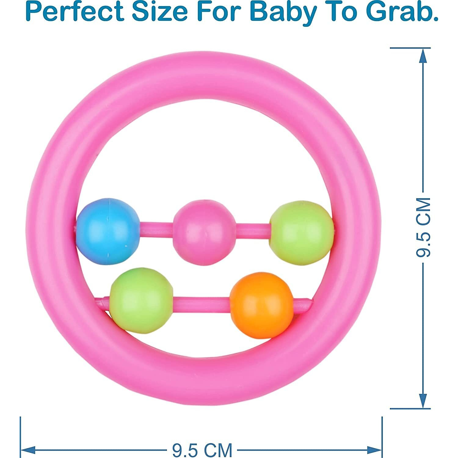 Little Innocents BPA-Free Non Toxic Toddler Baby Rattles 1pc Round Rattle