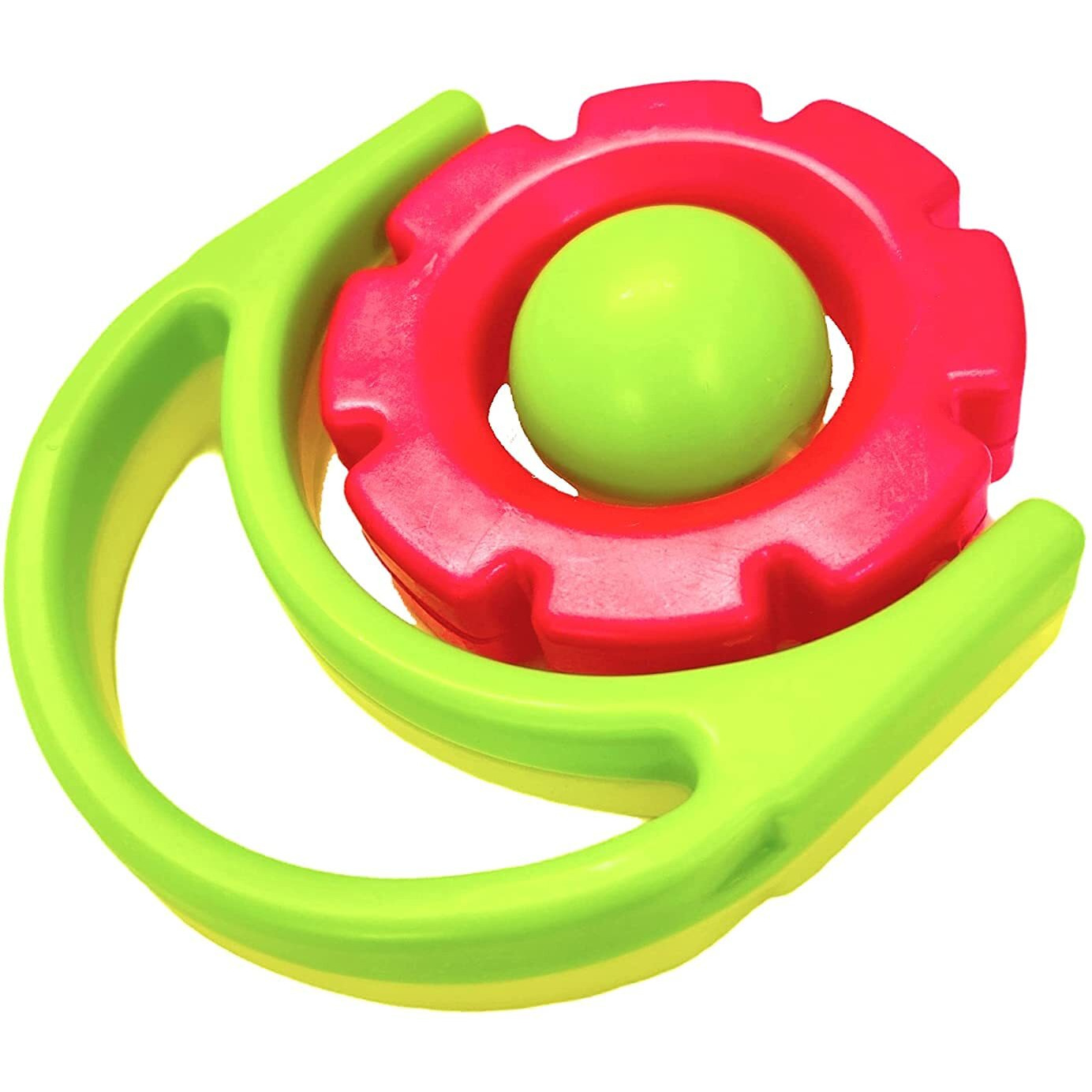 Little Innocents Plastic Bpa-Free Non Toxic Toddler Sound Making Crown Baby Rattle For Baby (Red)