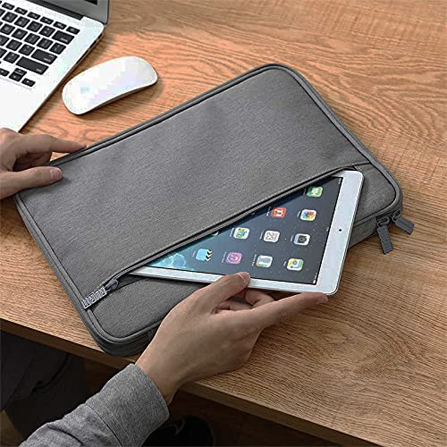 Handcuffs Document Organizer Bag | Waterproof | Portfolio Case | Professional | File Folders | A4 Paper | Certificates | Holder | Travel | Storage | Documents Organiser (Grey)