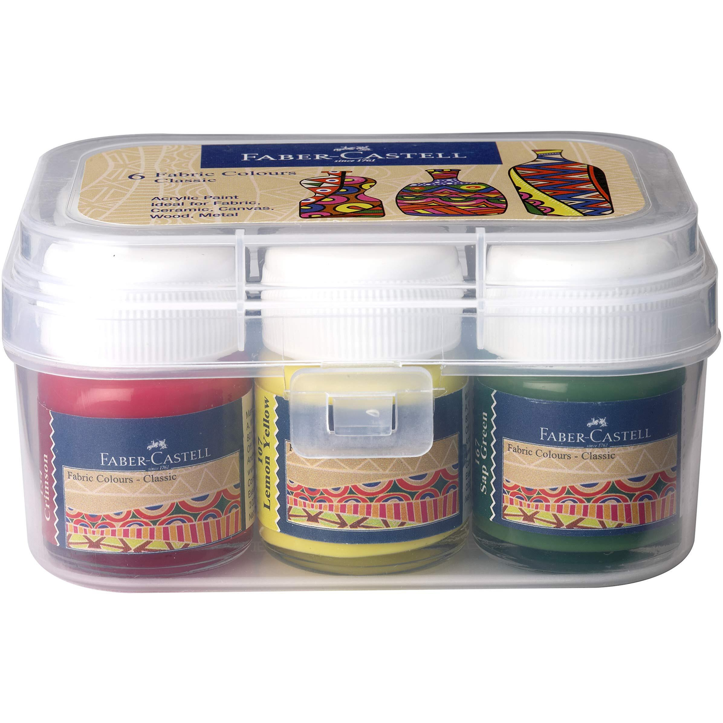 Faber-Castell Fabric Color - Pack Of 6 (Assorted)