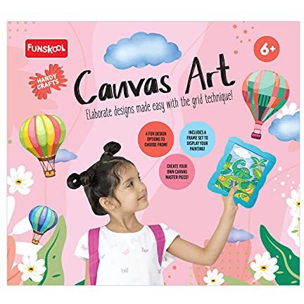 Funskool Handycrafts- Canvas Art, Art And Craft Kit, 6 Years +, Multicolor