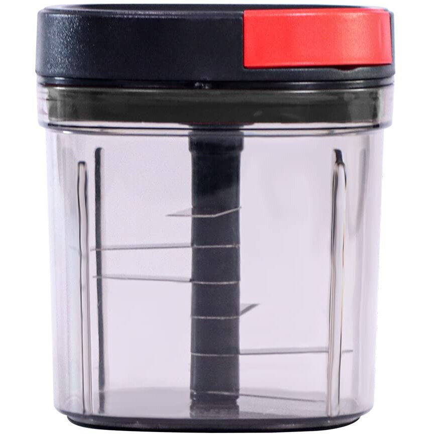 Wonderchef Glory String Vegetable Chopper With 6 Sharp Ss Blade, Anti Slip Silicon Base Ring, Air Tight Lid, 900Ml, 1 Year Warranty