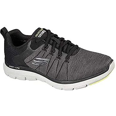 Skechers Mens Flex Advantage 4.0-Voracity Bkgy Casual Shoe - 9 Uk (232227) Black/Gray