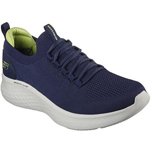 Skechers Mens Skech-Lite Pro - Faint Flair Navy/Lime Casual Shoe - 8 Uk (232593)