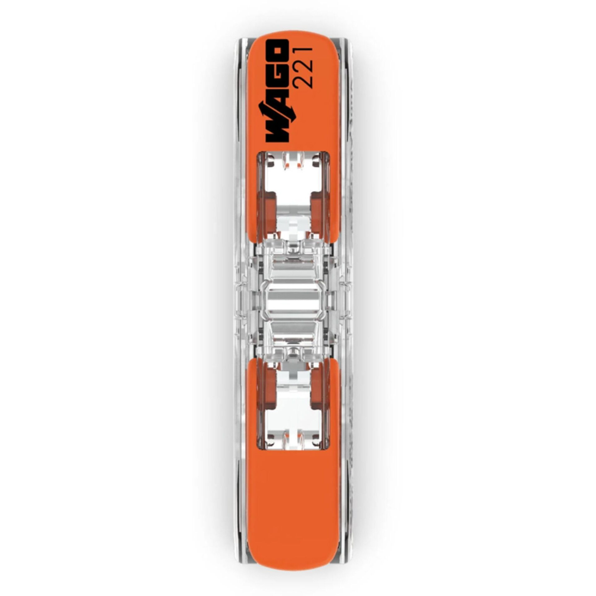 Wago 221-2411 | 2-Conductor Compact Inline Splicing Connectors, Electrical Wire Connectors For Reliable Connection, Lever-Actuated Electrical Connectors, Suitable For All Wires Upto 4 Mm - Pack Of 60