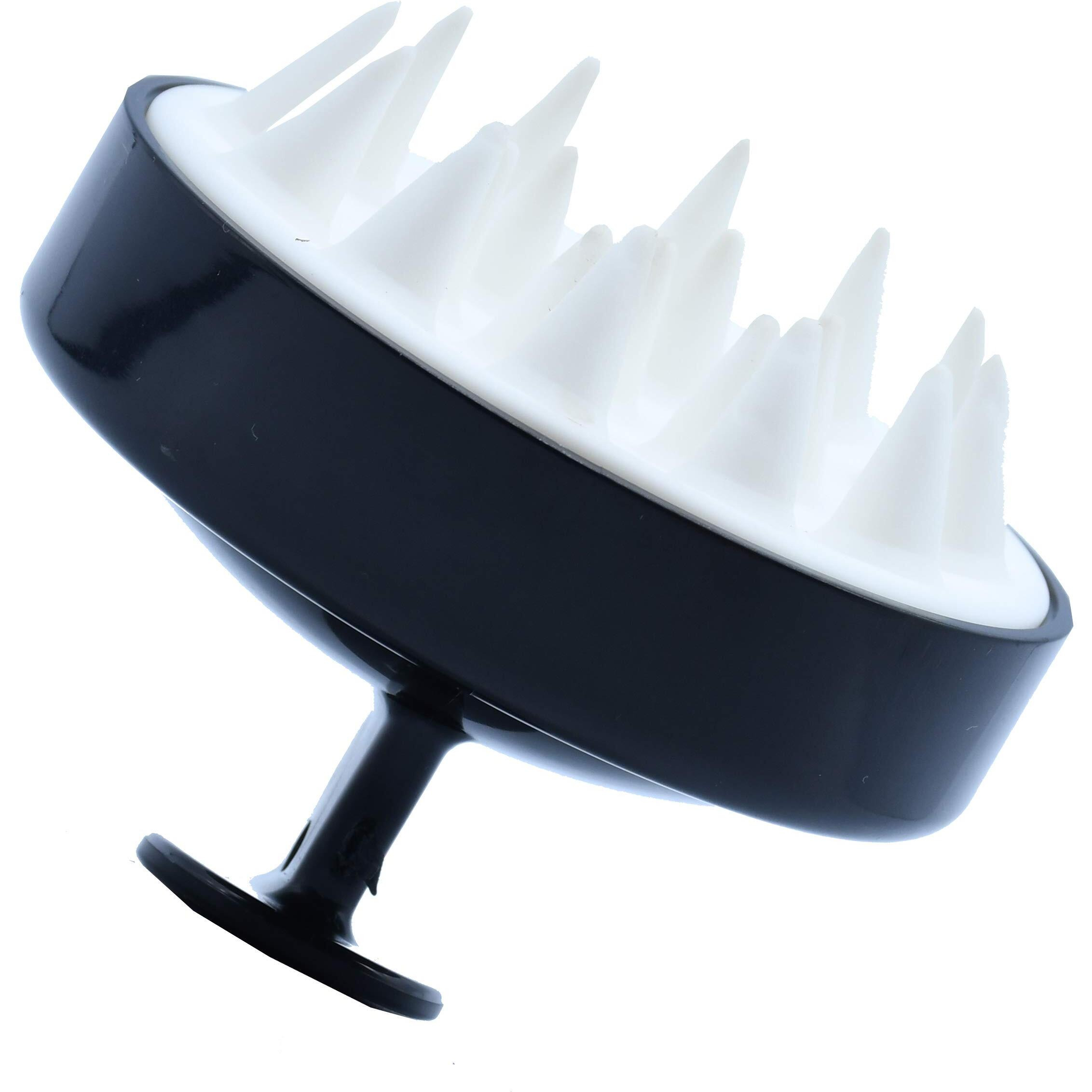 Vreeny Hair Scalp Massager Shampoo Brush Scrubber Scalp Massager For Hair Growth Hair Washing Brush Silicone Head Body Massager Brush Shampoo Scalp Shower Hairbrush Hair Washing Massager Brush Hair Massager For Hair Growth(Black_Slpmb_A)