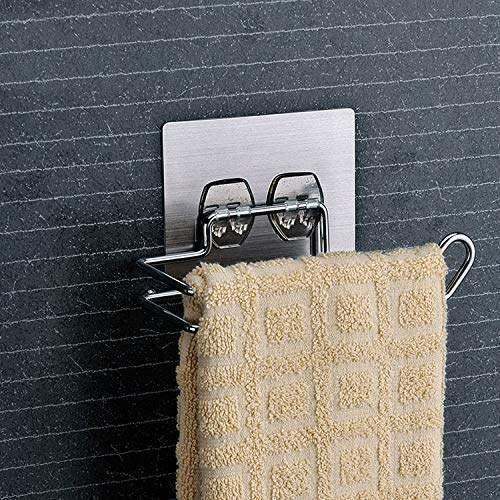 Zizly Stainless Steel Self Adhesive Toilet Paper Holder Tissue Paper Roll Holder Bathroom Rack For Kitchen Towel Holder